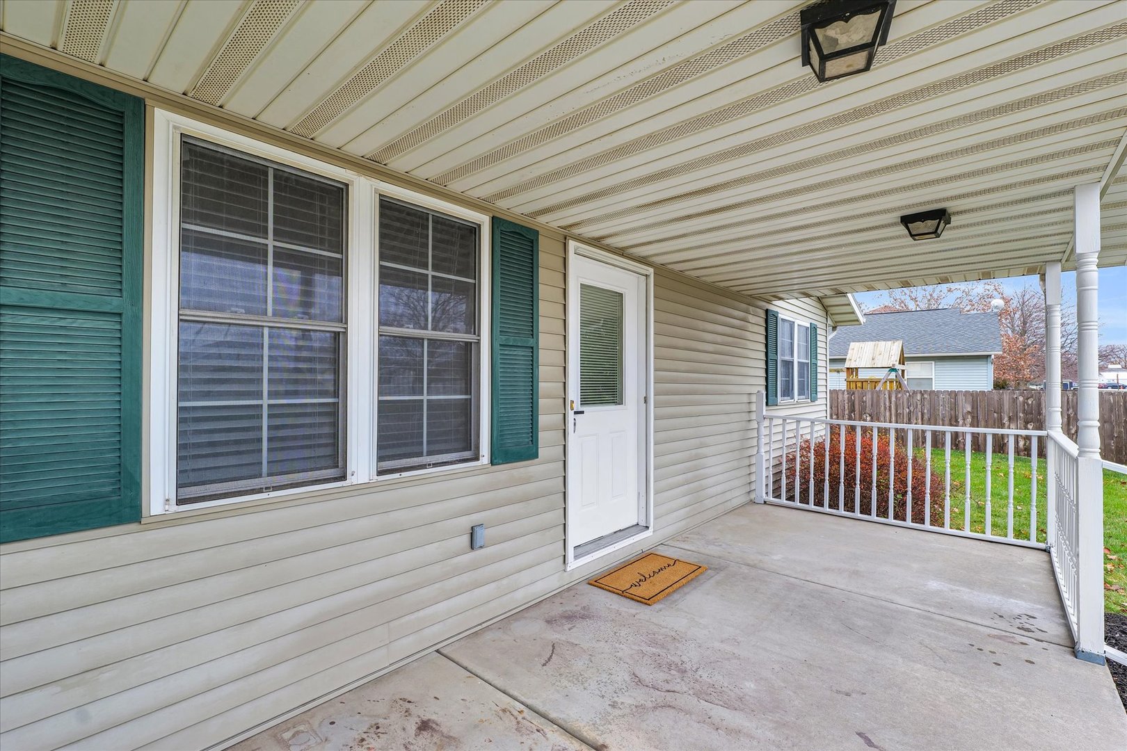 203 West Main Street Ogden, IL 61859 - Photo 4 of 27 a view of outdoor space with porch and furniture