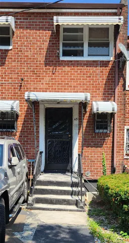 a front view of a house with entryway