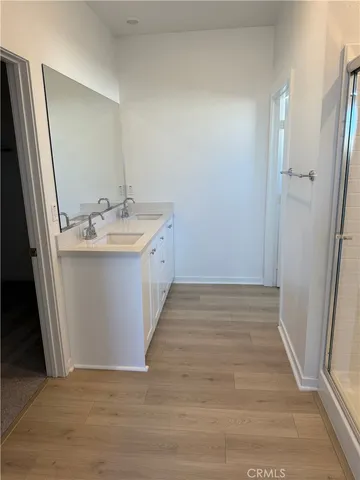 a view of a room with rack on the wall