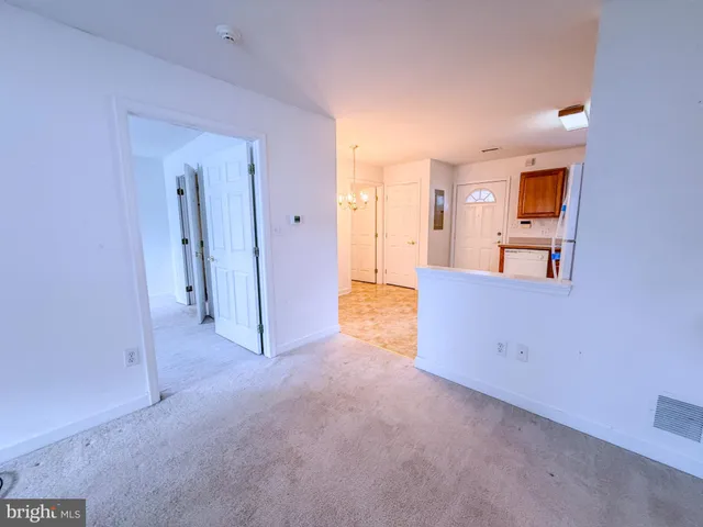 a view of an empty room