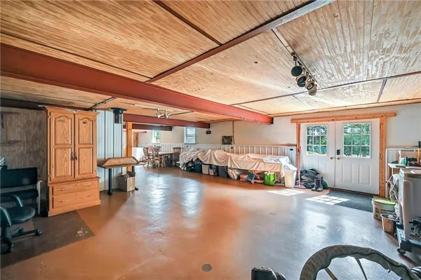 a view of livingroom with furniture and floor to ceiling window