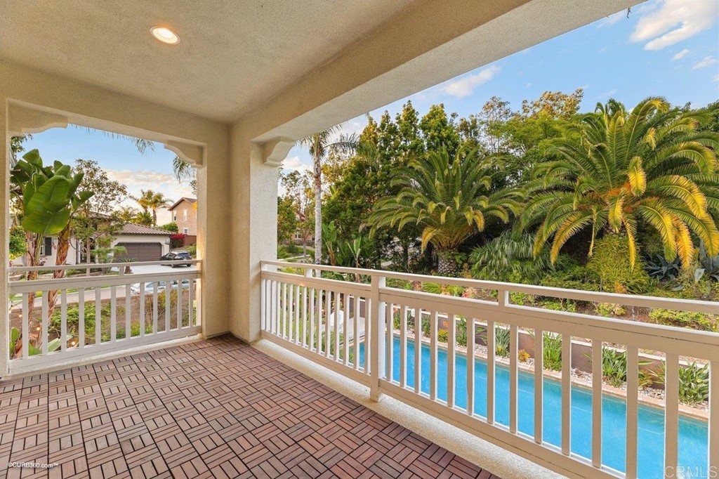 7338 Corte TOMILLO Carlsbad, CA 92009 - Photo 23 of 36 a view of a balcony with lake view