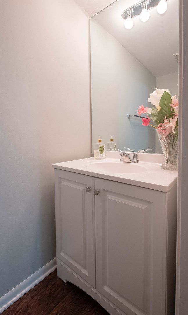 335 Shadow Bend Drive Wheeling, IL 60090 - Photo 12 of 21 a bathroom with a sink and a mirror