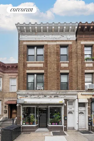 a front view of building