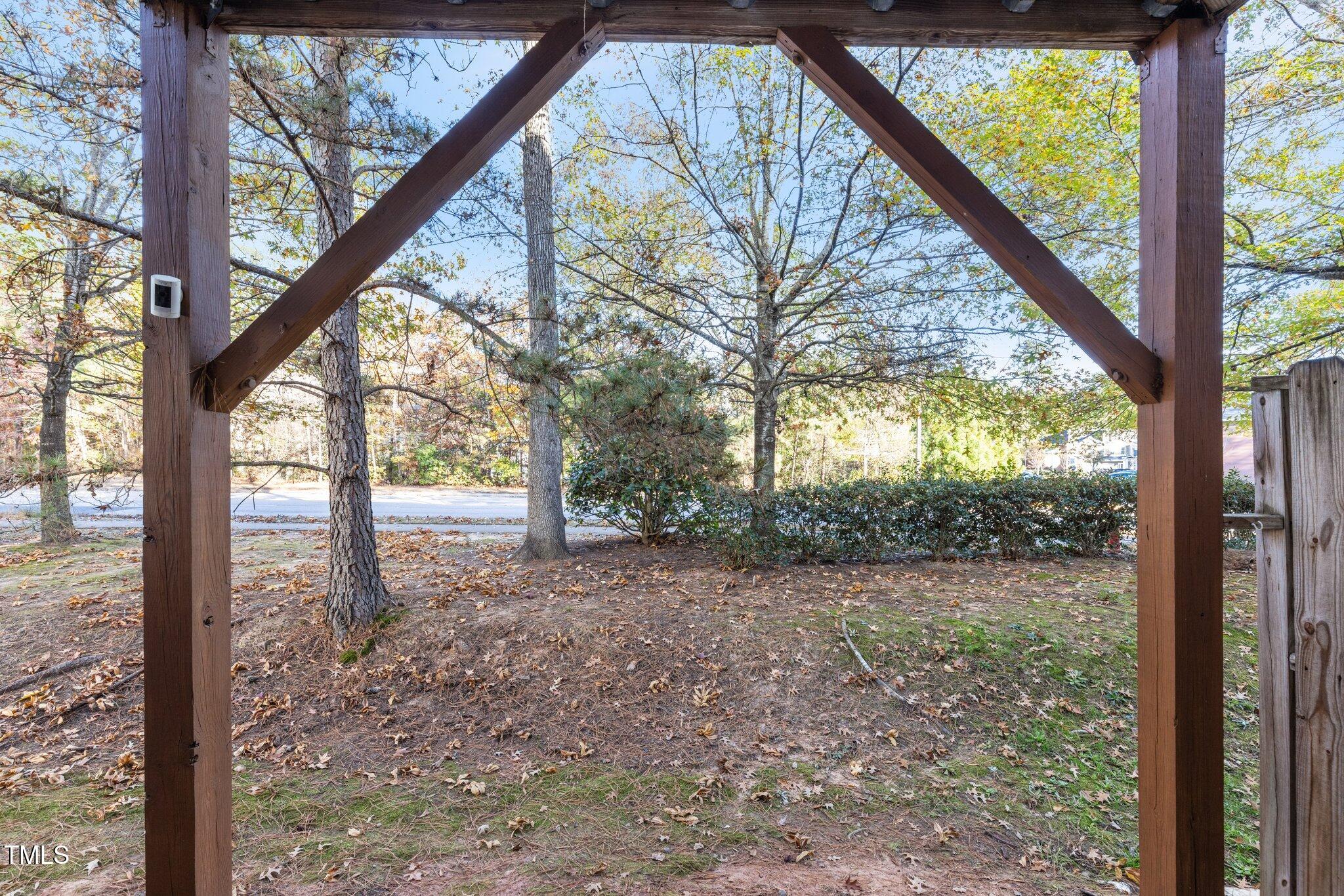 1667 Snow Mass Way Durham, NC 27713 - Photo 28 of 33 a view of a yard from a balcony