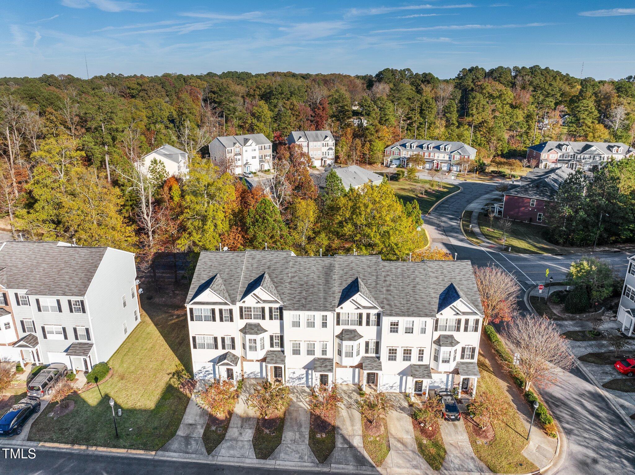 1667 Snow Mass Way Durham, NC 27713 - Photo 32 of 33 an aerial view of residential houses with outdoor space