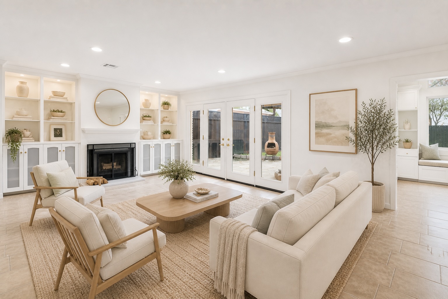 2404 Westover Road Austin, TX 78703 - Photo 2 of 13 a living room with furniture fireplace and a large window