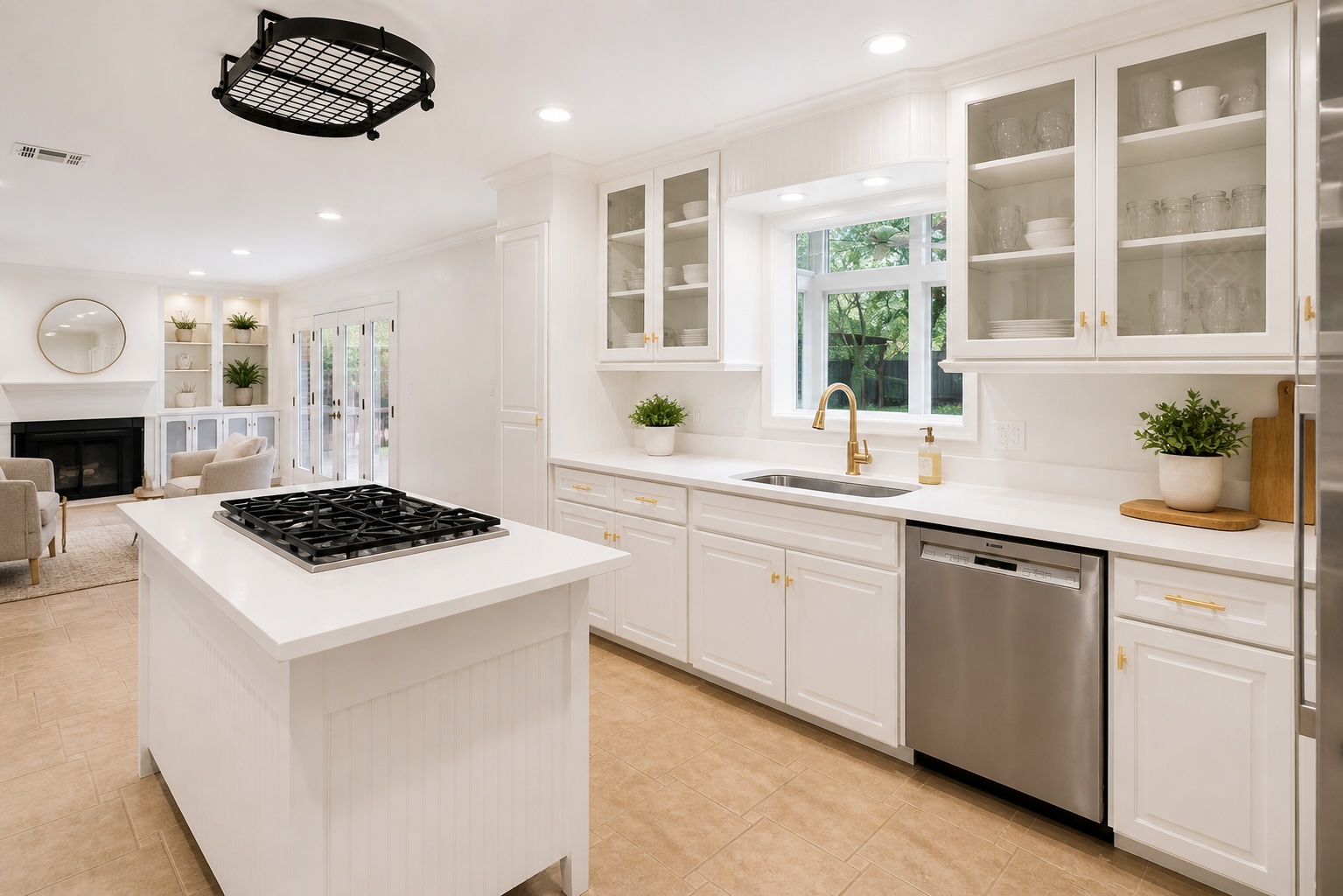 2404 Westover Road Austin, TX 78703 - Photo 4 of 13 a kitchen with white cabinets and appliances
