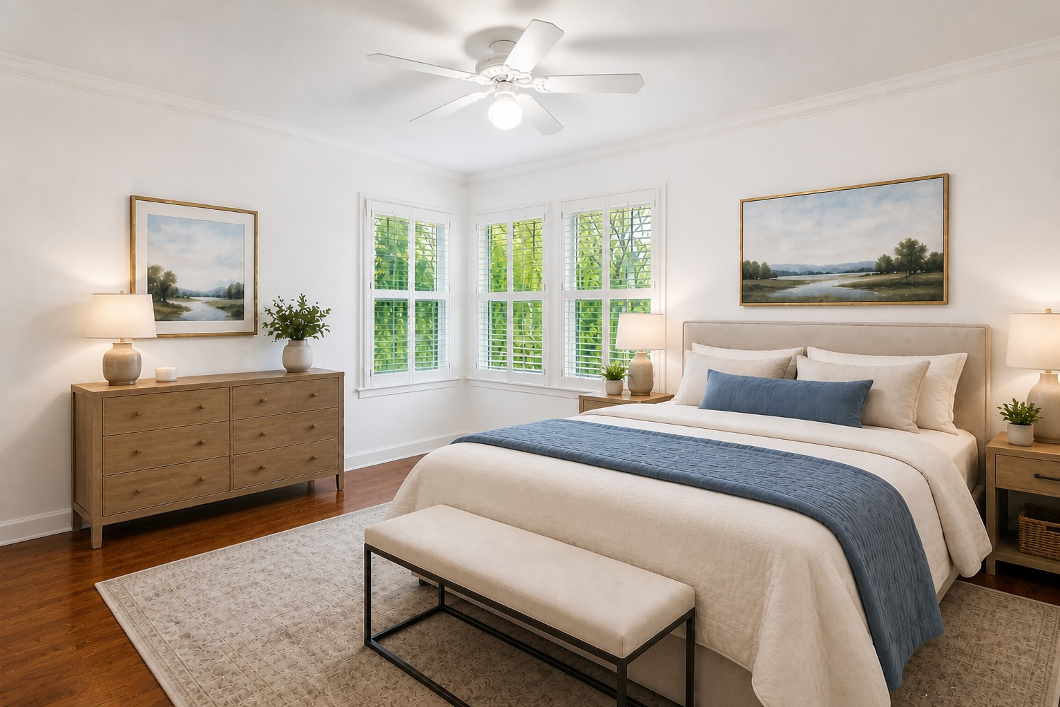 2404 Westover Road Austin, TX 78703 - Photo 6 of 13 a bedroom with a bed and a dresser
