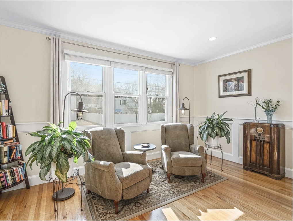 58 Spiers Road Newton, MA 02459 - Photo 7 of 21 a living room with furniture and a large window