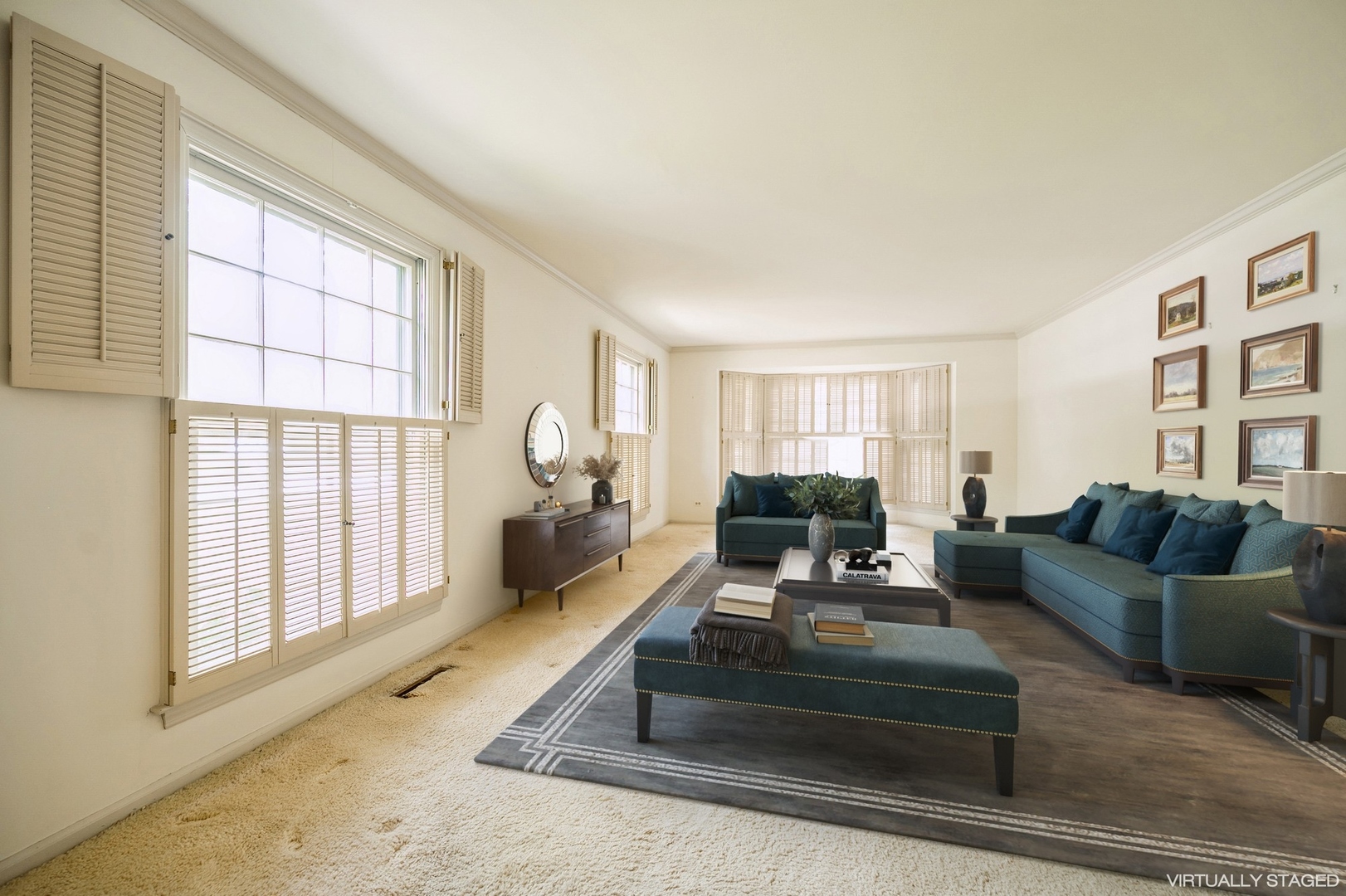 1257 West Deerpath Road Lake Forest, IL 60045 - Photo 3 of 21 a living room with furniture and a large window