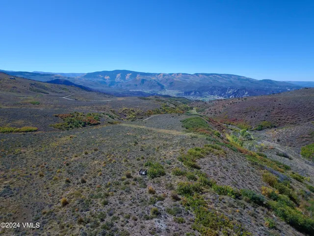 a view of an outdoor space with mountain view