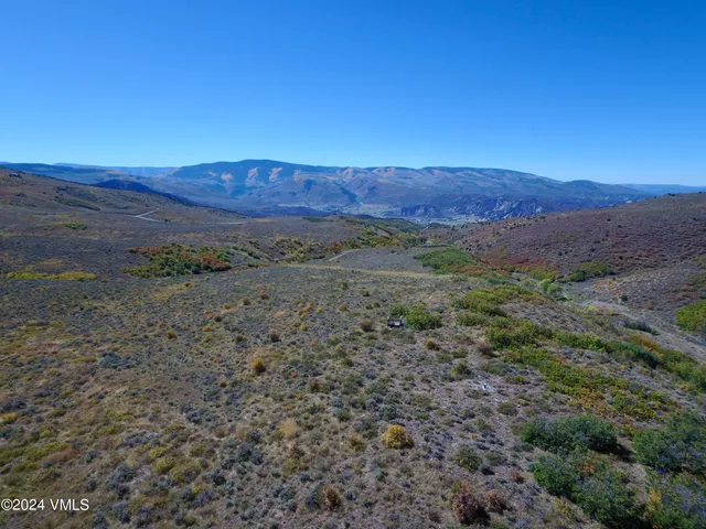 a view of an outdoor space with mountain view