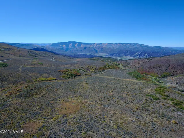 a view of an outdoor space with mountain view
