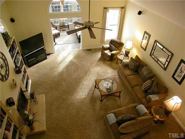 6812 Cool Pond Road Raleigh, NC 27613 - Photo 6 of 25 View of Great Room from 2nd Floor