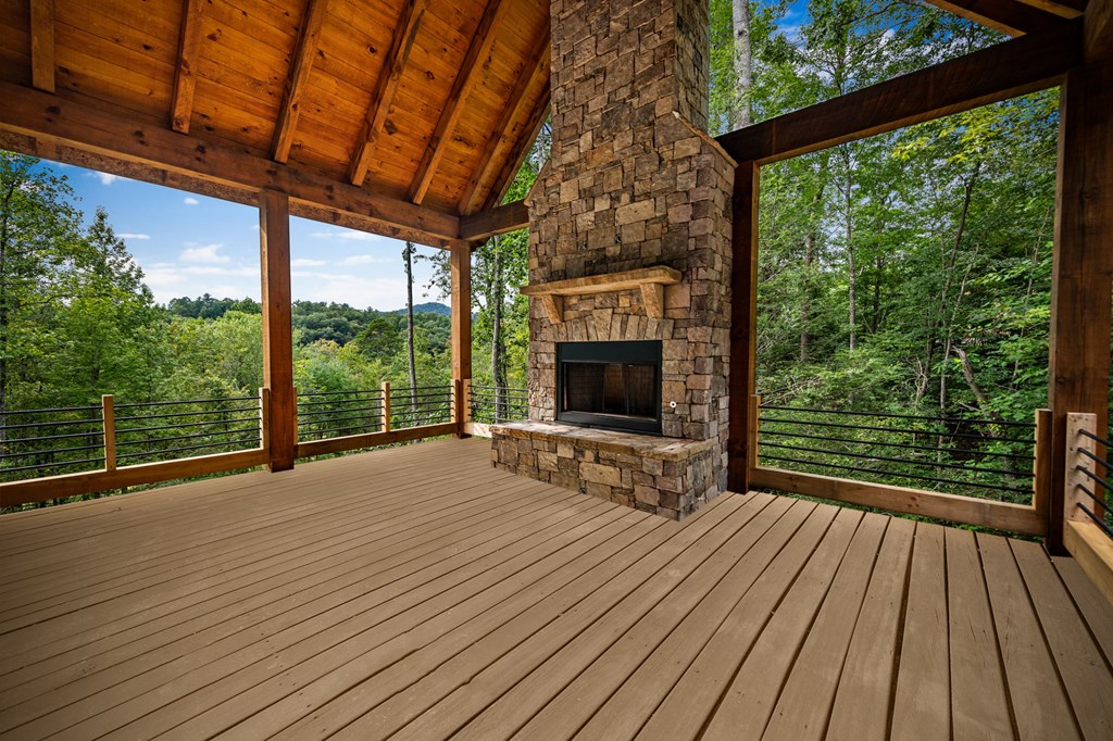1204 Settler's Ridge Road Ellijay, GA 30540 - Photo 20 of 62 a view of outdoor space with deck and wooden floor