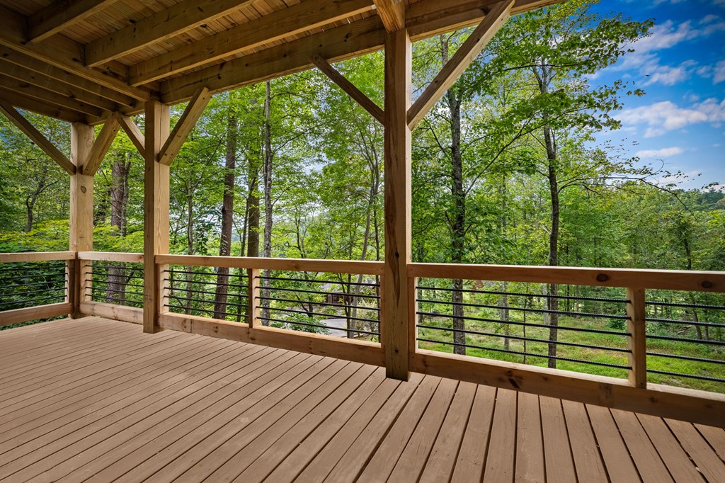 1204 Settler's Ridge Road Ellijay, GA 30540 - Photo 24 of 62 a view of balcony with wooden floor