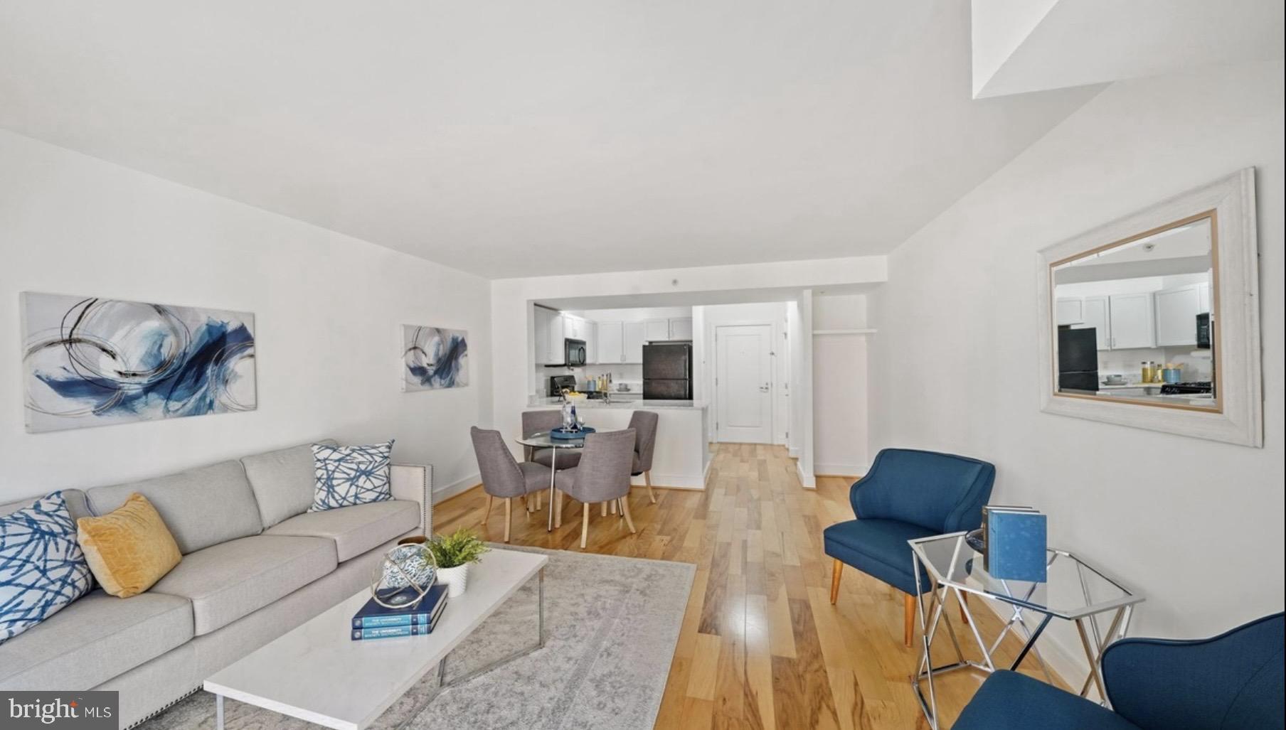 800 4th Street Southwest, Unit N120 Washington, DC 20024 - Photo 1 of 30 a living room with furniture rug and lamp