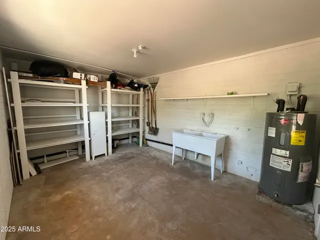 a view of a storage & utility room