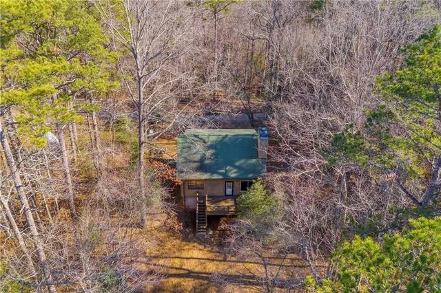 a view of lake and mountain