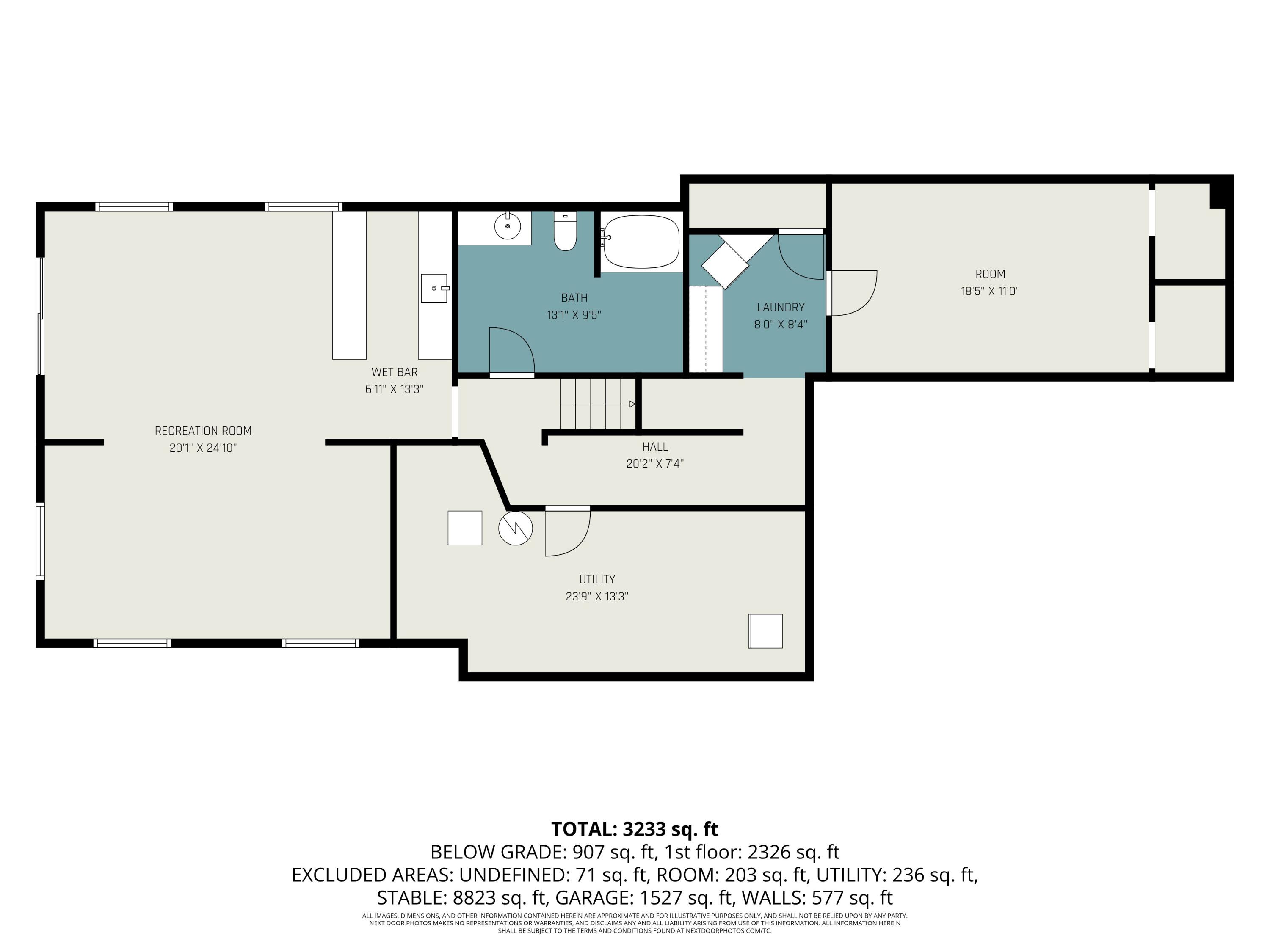 1595 Angling Road Hudsonville, MI 49426 - Photo 53 of 53 Floorplan for Angling Rd Basement