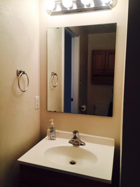10153 Goodview Road Goodview, VA 24095 - Photo 8 of 15 a bathroom with a sink and a mirror
