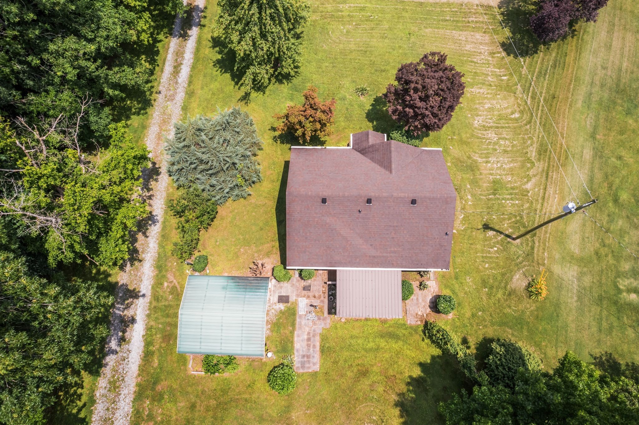7898 Highway 41 Adams, TN 37010 - Photo 6 of 10 an aerial view of a house with a yard big yard and large tree