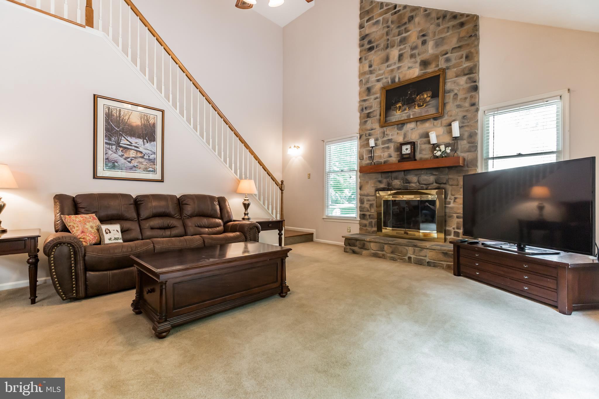 1317 New Virginia Road Downingtown, PA 19335 - Photo 8 of 27 Two Story Stone Fireplace