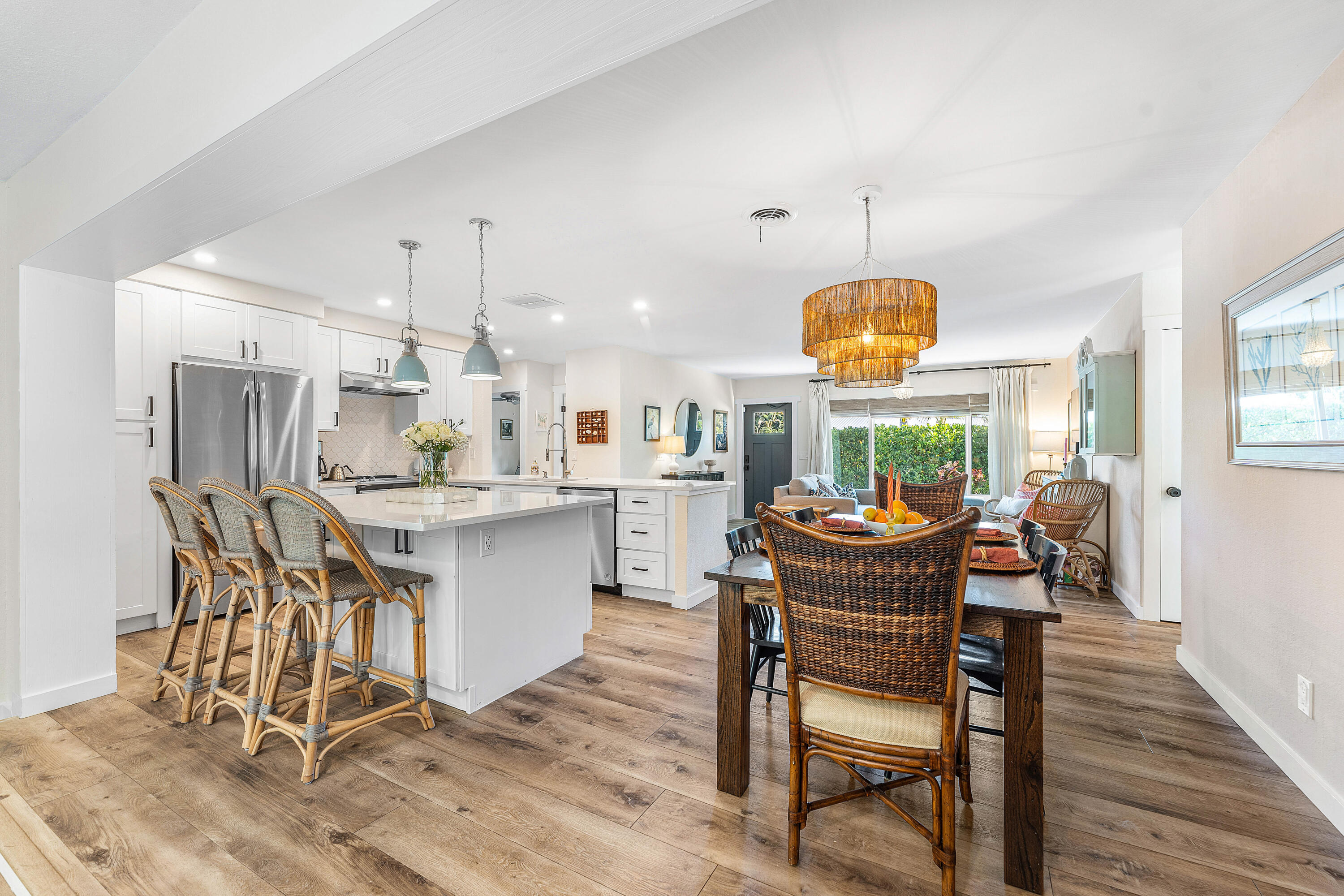 514 Dover Road Tequesta, FL 33469 - Photo 17 of 37 a dining room with furniture and wooden floor