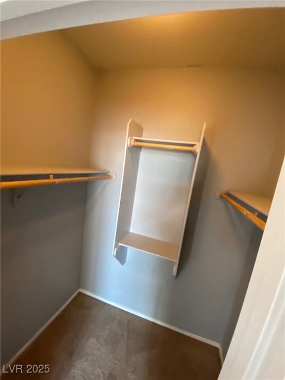 5817 Addy Lane, Unit N North Las Vegas, NV 89081 - Photo 10 of 32 Walk in closet with dark colored carpet