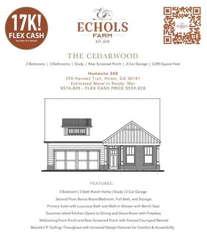 $559,828 | 248 Harvest Trail, Hiram, GA 30141