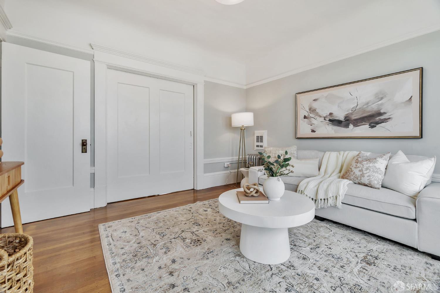 1180 Jackson Street, Unit 6 San Francisco, CA 94109 - Photo 7 of 48 a bathroom with a sink and a mirror