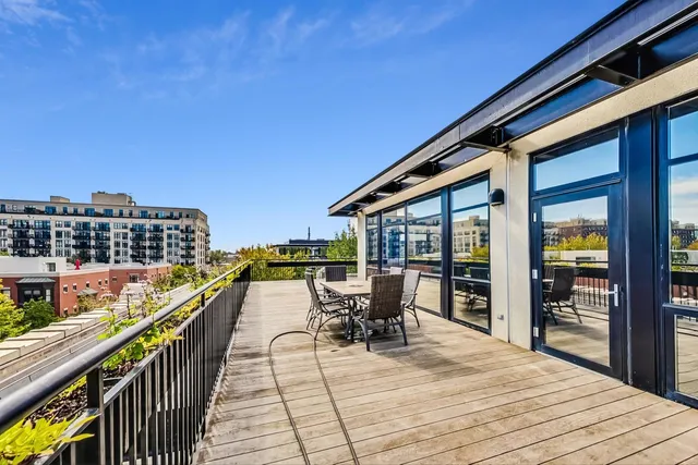 a view of city with tall buildings
