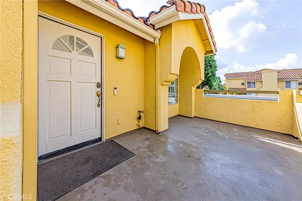 a view of a house with a space