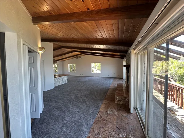 a big room with wooden floor