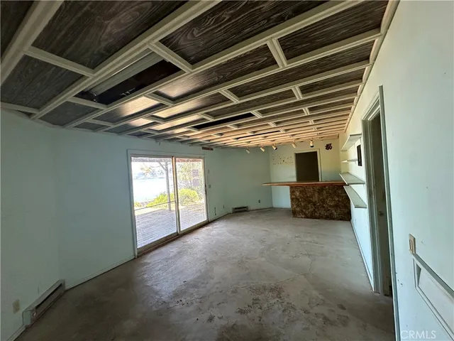 a view of a lake and a yard