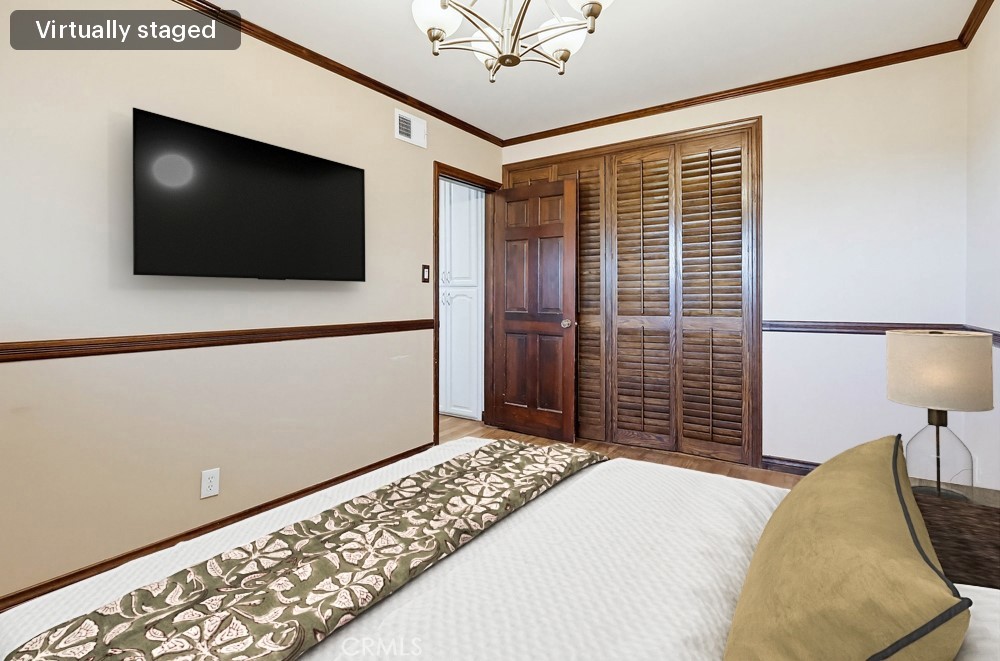 2141 Ronsard Road Rancho Palos Verdes, CA 90275 - Photo 28 of 69 a bedroom with a bed and a flat screen tv