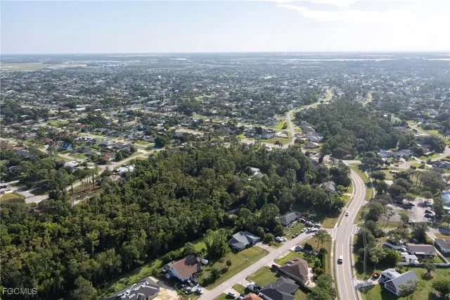 an aerial view of multiple house