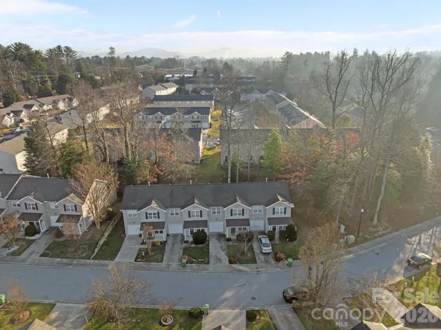 an aerial view of multiple house