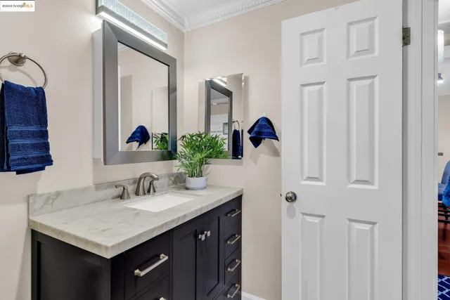 a front view of a building with street view