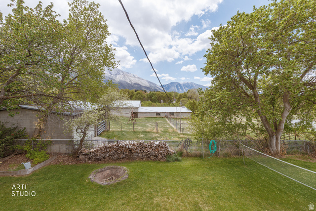 2672 East Canyon Road Springville, UT 84663 - Photo 32 of 33 View of yard with a mountain view