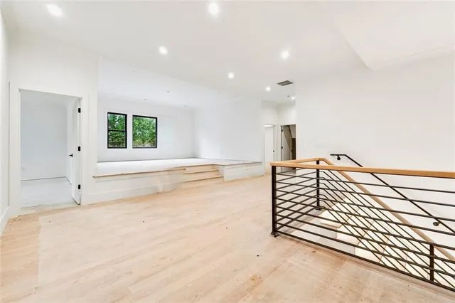 a view of an entryway with a staircase