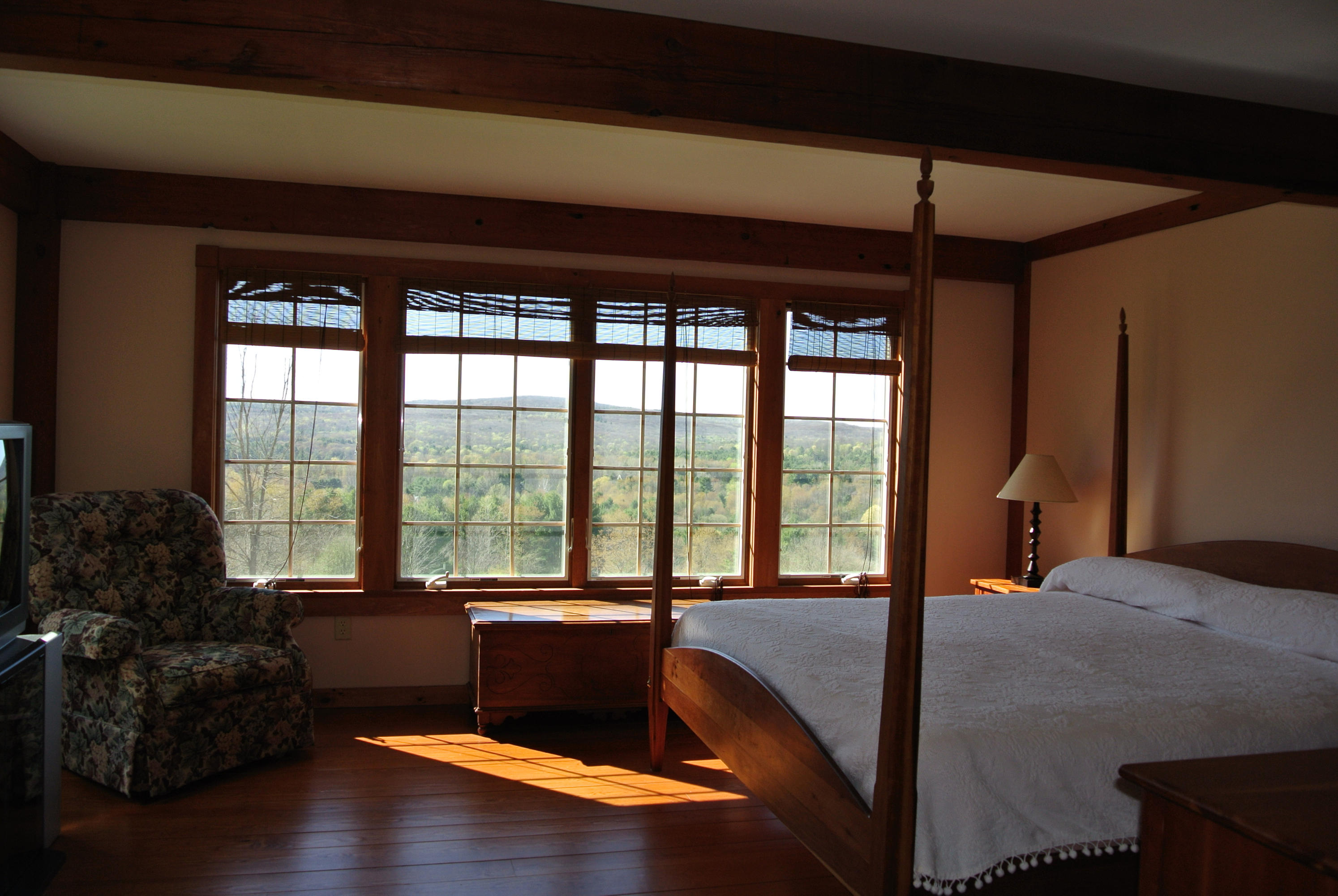 58 Swamp Road West Stockbridge, MA 01266 - Photo 9 of 21 a living room with hardwood floor and a large window