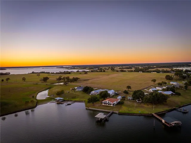 a view of lake and mountain