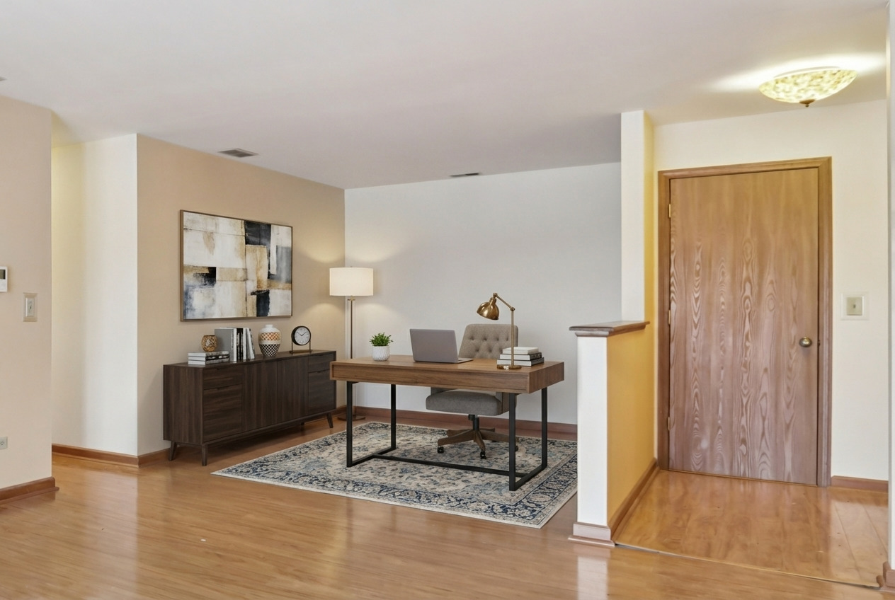 655 Waverly Drive, Unit C Elgin, IL 60120 - Photo 6 of 21 a living room with furniture and wooden floor