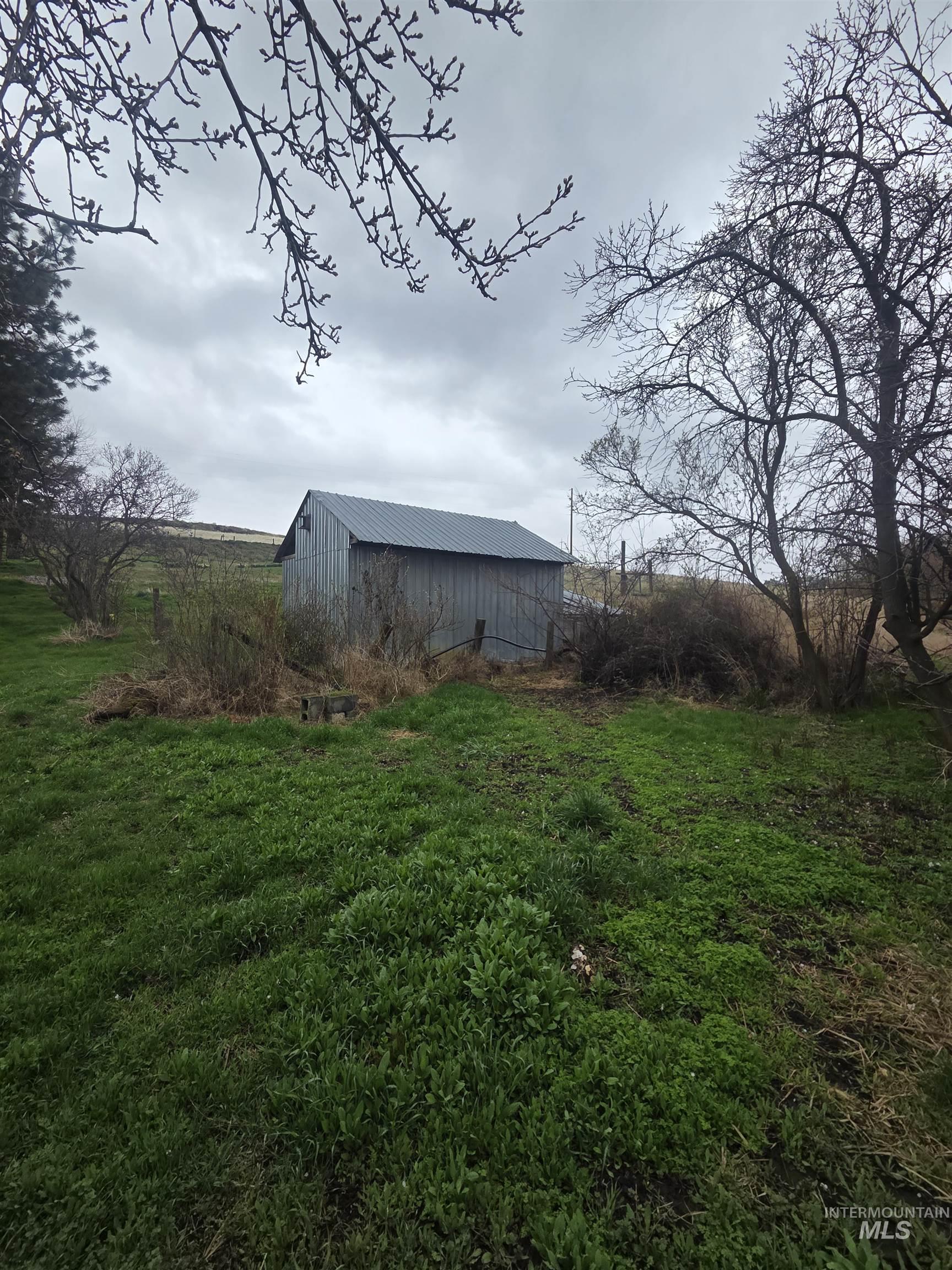 870 Dutch Flat Road Pomeroy, WA 99347 - Photo 8 of 33 View of green lawn with an outdoor structure and a pole building