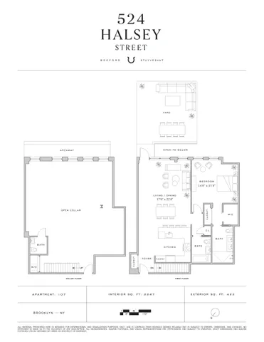 $1,795,000 | 524 Halsey Street, Unit 107 | Bedford-Stuyvesant