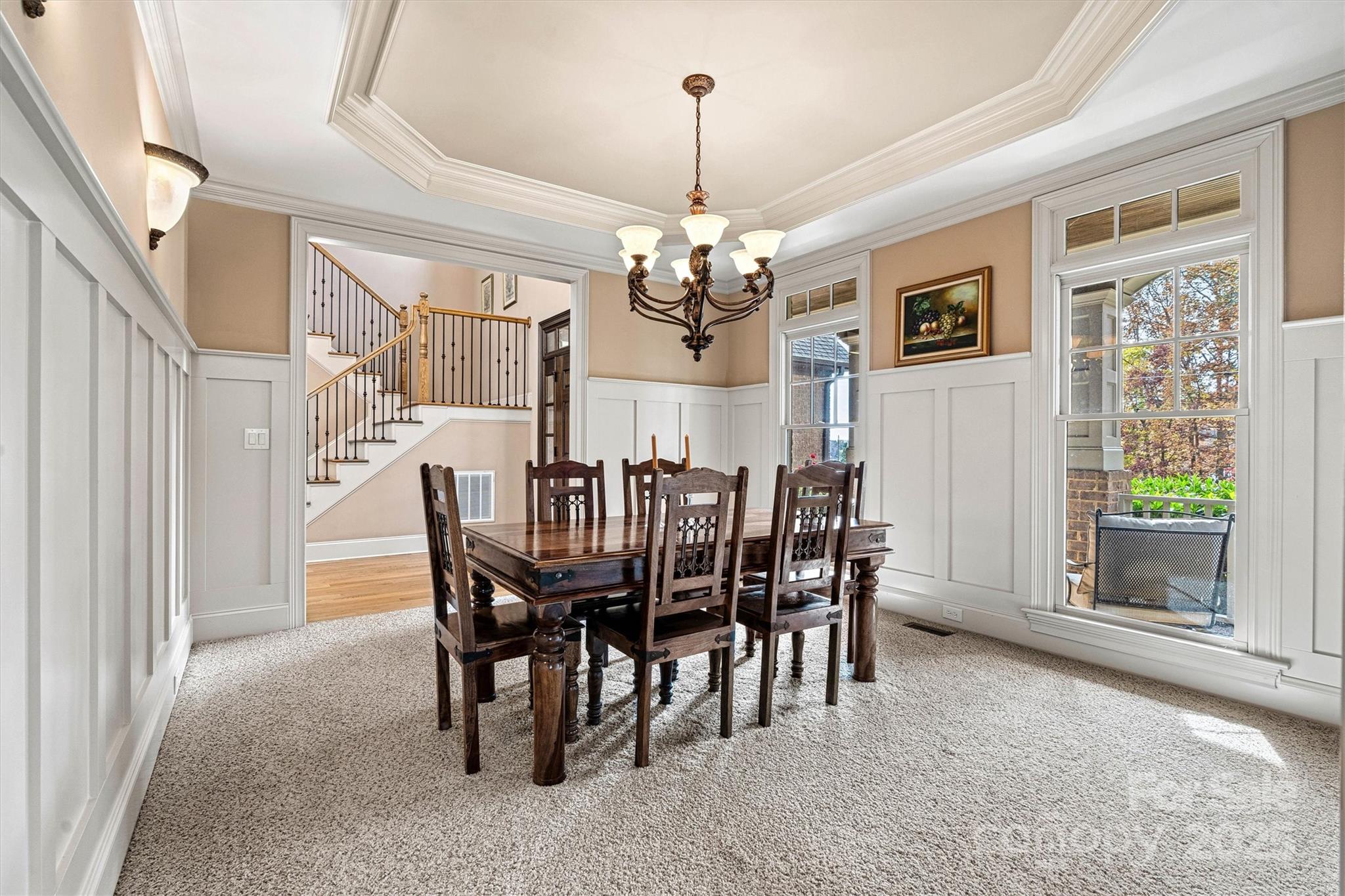 336 Kenway Loop Mooresville, NC 28117 - Photo 23 of 45 a view of a dining room with furniture and window