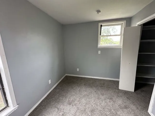 hallway with small space