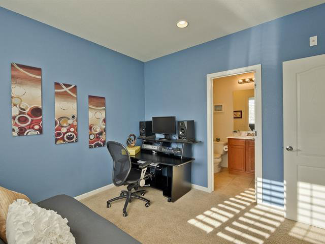 247 Peppermint Tree Terrace, Unit 3 Sunnyvale, CA 94086 - Photo 16 of 25 a view of a workspace with furniture and bedroom